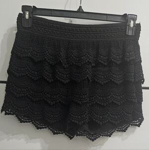 Charlotte Russe Black Lace Shorts